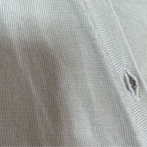 Helmut Lang Asymmetric Wool Cardigan Sweater Grey S - Picture 11 of 12